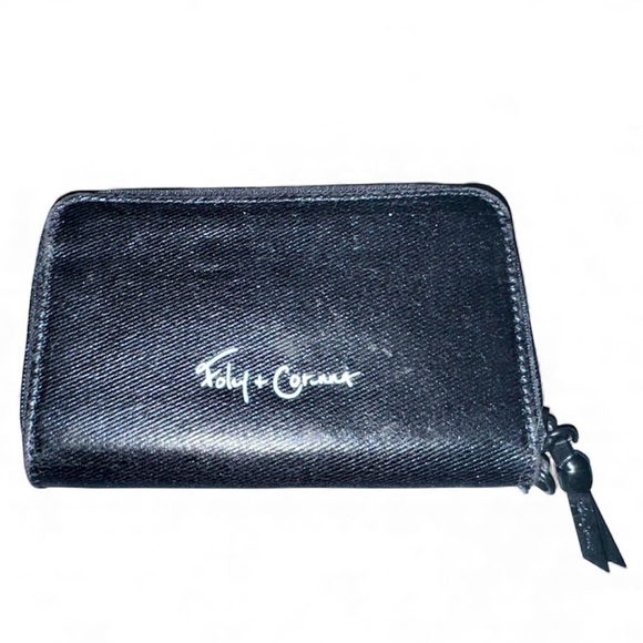 Foley + Corinna Wallet | Black Wallet with Graphic Design - Picture 3 of 11